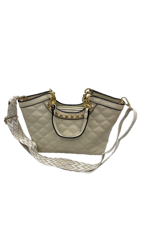 Geanta casual crem Lulu