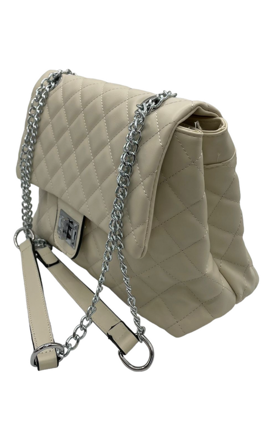 Geanta casual beige Romina