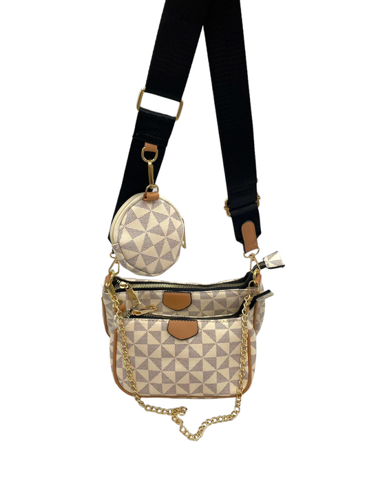 Geanta casual crem 3in1 Pouchette