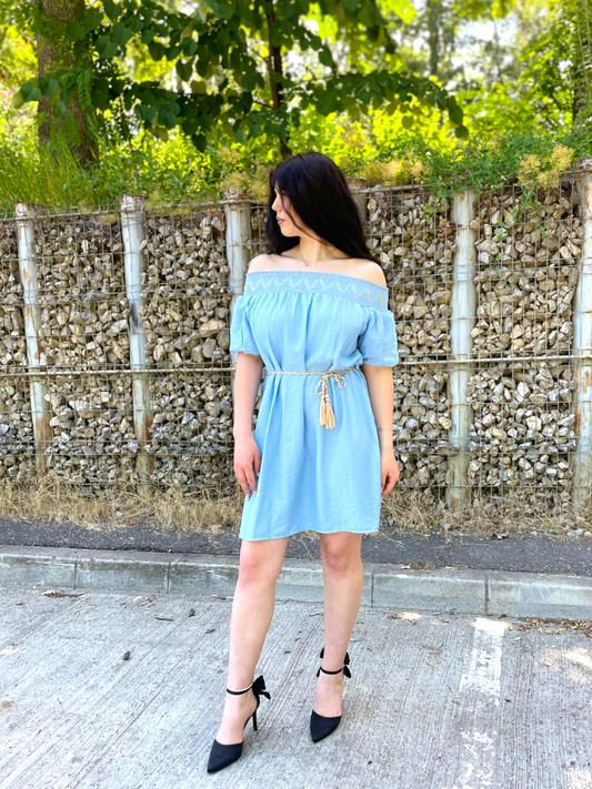 Rochie casual de vara bleu Maria