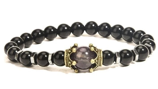 Brățară cu Ochi de Tigru & mărgele onix – protecție, încredere și forță interioară